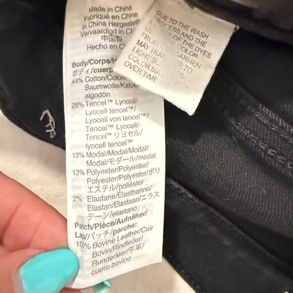 Madewell 10" High-Rise Skinny Black Jeans Size 28 - Picture 5 of 8